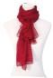 Preview: Scarf 100% Silk Paj unicolour red